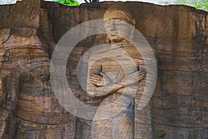 Buddah in Gal Vihara in the ancient capital Polonnaruwa, Sri Lanka