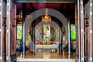 Buddha altar Jim Thompson House museum bangkok thailand