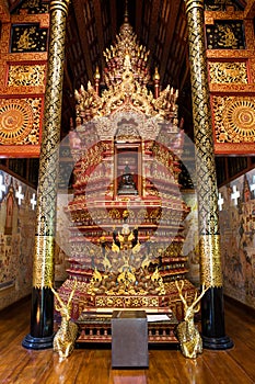 Buddha Altar at Wat Phra Sing - Chiang Rai, Thailand