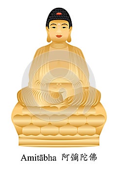 Buddha amitabha isolate