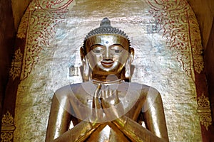 Buddha in Ananda Buddhist temple, Bagan, Burma