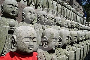 Buddha army at the Hase-Dera temple in Kamakura