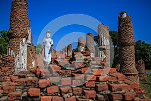 Buddha behind rocks