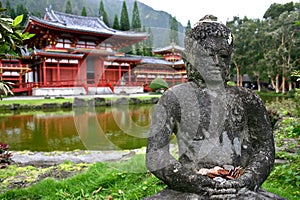 Buddha and Byodo-In Temple- Oahu, Hawaii