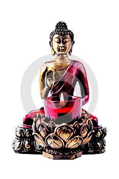 Buddha with candle