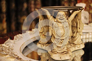 Buddha candle  and mirror