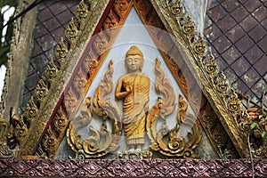 The buddha carving