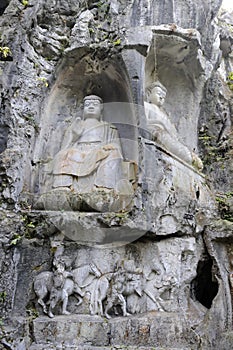 Buddha carving Hangzhou, China