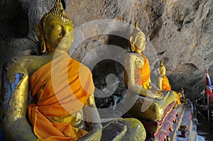 Buddha in a cave