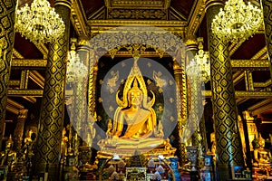 Buddha Chinnarat, beautiful gold, Thailand
