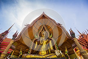 Buddha Chinnarat The largest in Kanchanaburi.