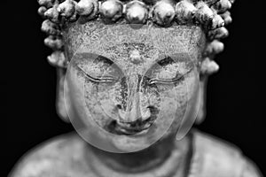 Buddha with the closed eyes