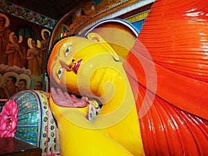 Buddha colorful statue