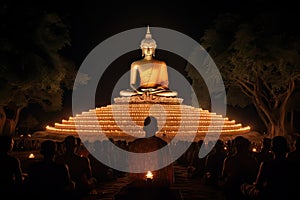 buddha delivering teachings, generative AI
