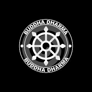 Buddha dharma wheel icon