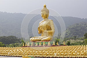 Buddha and disciple statues