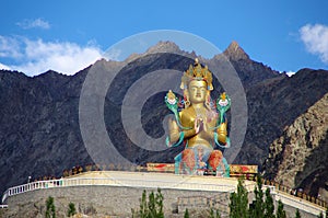 Buddha in Diskit in Ladakh, India