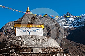 Buddha eyes in Himalayas