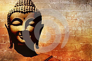 Buddha face background