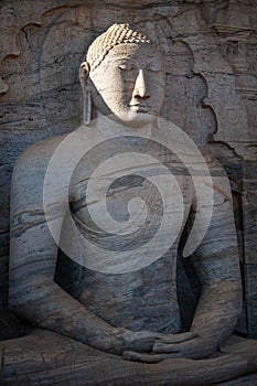 Buddha Gautama sitting in dhyana mudra