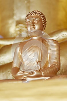 Buddha gold statue.