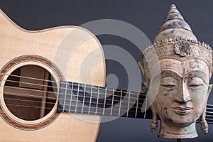 Buddha Guitar. The creative mind. Relaxing spiritual acoustic music photo