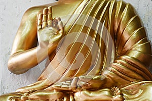Buddha hand. Buddhist, gesture.