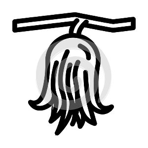 buddha hand lemon line icon vector illustration