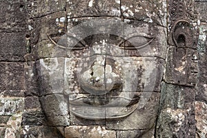 Buddha heads at Bayon temple, Angkor Wat, Cambodia