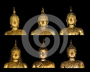 Buddha image on black background