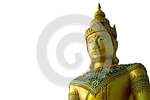 Buddha image isolated on white