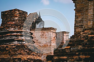 Buddha image in Sukhothai Historical Park, Temple Thailand