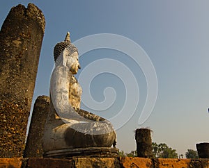 Buddha image in Sukhothai Historical Park, Thailand