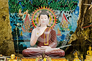 Buddha image in the Tiger Cave