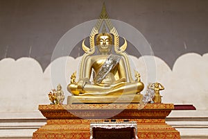 Buddha image at Wat Jadi Luang in Chiangmai, Thailand