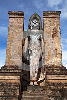 Buddha Image At Wat Mahathat In Sukhothai Historical Park