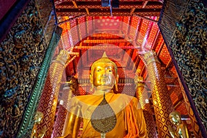 Buddha image in Wat Phanan Choeng temple