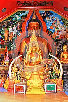 Buddha Image In Wat Phra That Doi Suthep, Chiang Mai, Thailand