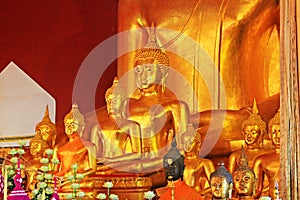 Buddha Image In Wat Phra Singh, Chiang Mai, Thailand