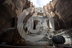 Buddha Image At Wat Srichum In Sukhothai Historical Park