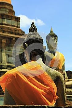 Buddha images in the ruin