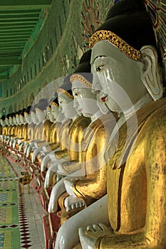 Buddha imagies @ Sagaing Hill Mandalay photo