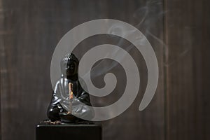 Buddha Incense Holder: Smoking photo