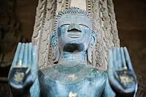 Buddha in Inhibit Posture, Luang Prabang, Laos photo