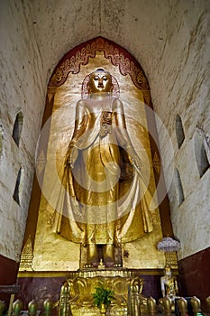 Buddha inside Ananda temple, Bagan