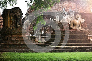 The Buddha inside the wall of the old city.