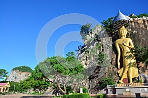 Buddha at Khao Ngoo rock park Ratchaburi, Thailand