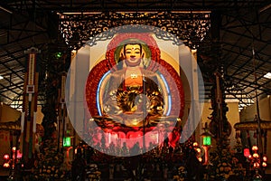 Buddha in Ky Vien pagoda. Dalat, Vietnam