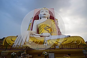 Buddha of Kyaik Pun Pagoda Bago in meditating posture