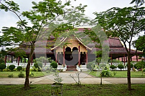 Buddha Laos religious architecture.
